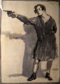 woman with a gun
